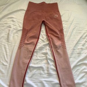 CNC Curves and Combatboots Pink Ombré Leggings